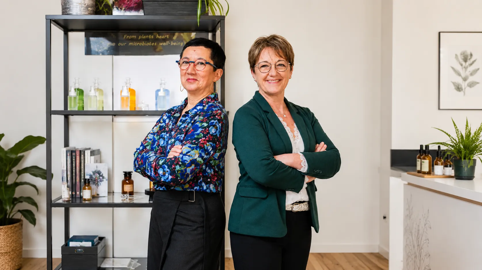 Valérie Raynaud et Frédérique Cauzac du laboratoire Biocorium
